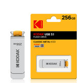 Chiave USB metallica KODAK K133 256 GB USB 3.1 USB3.0 Stick Pendrive Memoria Stick per computer, TV, altoparlante auto