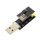 Módulo transceptor sem fio Geekcreit® ESP8266 ESP01 WIFI + Adaptador Serial USB para ESP8266 Placa de Desenvolvimento Wireless WIFI