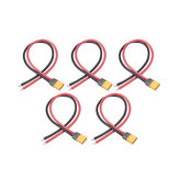 5PCS RJXHobby XT60 Plug Male Connector 150mm 16AWG Silicone Cable Wire for RC Drone FPV Racing