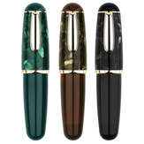 Moonan Q1 Mini Vulpotlood 0.38mm EF Pen Puntige Tip Inkt Pen Ovaal Dik Handontwerp Kantoor Leren Schrijven Ondertekenen Pen