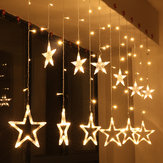 2.5M 110-220V LED Star String Lights LED Fairy Light per la decorazione di tende natalizie