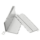 Acampamento 10 placas dobráveis de proteção contra o vento para piquenique, churrasco, cozinha a gás com tela de alumínio