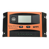 Kontroler ładowania paneli słonecznych MPPT 12V/24V Regulator 30-60A podwójne wyjście USB
