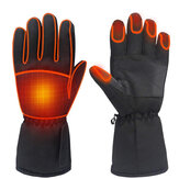 1 Ζευγάρι Ηλεκτρικά θερμαινόμενα γάντια Οθόνη αφής Ζεστά γάντια μπαταρίας Πλήρες δάχτυλο Αδιάβροχο Θέρμανση Θερμικά γάντια Ποδήλατο σκι Κ
