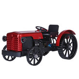 Teching Assembly Simulative Mini APP Controlled Electric Metal Red Tractor Model Toy Gift