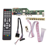 Τηλεοπτικός επιταγοκαταχωρητής M3663.03B DVB-T2 Universal LCD TV Controller Driver Board TV/PC/VGA/HDMI/USB+7 Πλήκτρο Κλειδιών+2ch 6bit 40πόντας Καλώδιο LVDS