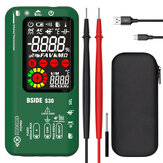 BSIDE S30 スマートマルチメーター、赤外線温度計測、カラースクリーン、高精度な電圧、電流、抵抗、キャパシタンステスター