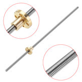 Machifit T6 Lead Screw 300mm Length 6mm Thread 1mm Pitch Lead Screw with Copper Nut