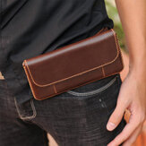 Hommes EDC en cuir véritable rétro multitool solide ceinture sac portefeuille