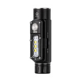 ROVYVON Angel Eyes E700S 4*XP-G3 2800LM Head Light With 3*XP-G3 800LM Side Light Multipurpose Powerful Compact EDC Flashlight Type-c USB Rechargeable LED Mini Torch