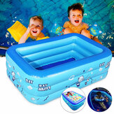 Grande piscina inflável antiderrapante de 1,2 / 1,3 / 1,5 M ao ar livre para crianças, banheira inflável