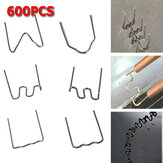 600 piezas estándar precortadas de grapas calientes de 0,6 / 0,8 mm para grapadoras de plástico para reparación de coches