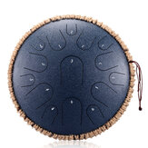HLURU 13 pulgadas 15 tonos Tambor de Lengua de Acero en Re Mayor, tambor de mano, instrumento de percusión, regalo para amantes de la música de yoga y meditación