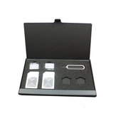 Коробка для хранения карт стандартного, микро и нано-размера Retrieve Card Pin из алюминиевого сплава