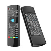 MX3 Mini 2.4G Backlit Air Mouse Smart Voice Controle remoto RF Teclado sem fio para X96 mini KM9 A95X H96 MAX Google Assistant android TV Box