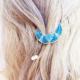 Sweet Shiny Moon Beads Tassels Hair Clip Hair Accessories