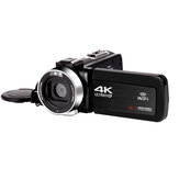 A KOMERY 48MP 4K HD digitális videokamera WiFi 3.0 colos érintőképernyővel rendelkezik Youtube Tiktok Vlogging video felvételéhez