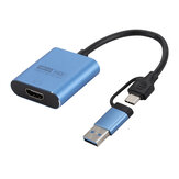ממיר Type-C ל-HDMI הממיר USB-C לתצוגת HDMI לקו להמרה חיצונית עבור כרטיס גרפי מוביילי מחשב