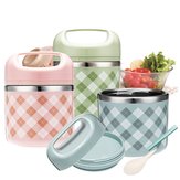 Vacuüm draagbare roestvrijstalen lunchbox picknick thermos food storage container