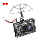 Eachine DVR03 DVR AIO 5.8G 72CH 0/25/50/200mW VTX commutable 520TVL 1/4 Cmos Caméra FPV pour Drone RC