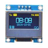 0,96 Zoll 4Pin Blau Gelb IIC I2C OLED Display mit Bildschirmschutzabdeckung Geekcreit für Arduino - Produkte, die mit offiziellen Arduino-Boards funktionieren