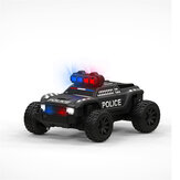 Turbo Racing C82 RTR 1/76 2.4G Mini Coche RC Policía Todo Terreno Luces LED Modelo de Vehículos de Proporción Completa para Niños Juguetes Infantiles