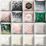 Colorful Geometryczny wzór Cotton Linen Throw Pillow Obicia na poduszki Samochód Home Sofa Poszewka na poduszkę