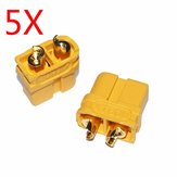 5X Upgraded Amass XT60U Male Female Bullet Connectors Plugs for Lipo Battery 1 Pair