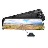 AZDOME AR08 FHD 1080P Dash Cam Streaming Media Pantalla completa táctil Coche DVR ADAS Dual Lente Night Vision Auto Video Recoder con vista trasera Cámara