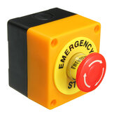 Interruptor de botão de pressão 1 NA 1 NF 10A 660V Parada de emergência à prova d'água