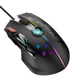 ZIYOULANG M2 przewodowa mysz do gier oddychająca podświetlana RGB Honeycomb Hollow 12000 DPI programowanie makro przewodowe myszy dla graczy USB na komputer stacjonarny Laptop PC