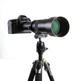 Lente zoom manual Lightdow 650-1300mm F8.0-F16 Supertelefoto para Nikon para Canon para Sony para câmera Pantex