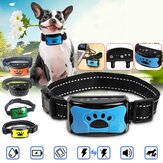 Ошейник для дрессировки собак антилай и вибрация с дистанционным управлением и настраиваемыми аудио-командами для дрессировки домашних животных