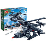 Blocos de Construção Militar BanBao Brinquedos Presentes para Crianças Carros Do Exército Helicóptero Navio 3 em 1 Arma Adesivos