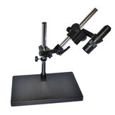 Support de table métallique à double bras HAYEAR avec support d'anneau de 50 mm, support de table universel de grande taille pour microscope industriel