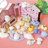 16PÇS Brinquedo de Cura Espremer Squishy Selo Gato Pata Urso Giro Coleção Alívio de Estresse Decoração de Presentes