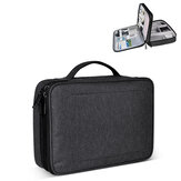 SM02 Нейлоновая сумка для хранения электронных аксессуаров, сумка для путешествий, водонепроницаемая, портативная сумка для организации данных и кабелей