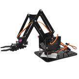 4DOF Monteren Acryl Mechanische Robotarm met MG90S Metalen Tandwielservo Voor Robot DIY