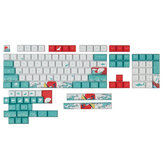128 Keys Coral Sea Keycap Set XDA Profile PBT Sublimation Keycaps for DIY Mechanical Keyboards