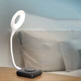 Luz noturna de controle de voz inteligente USB 3 temperaturas de cor Mini luz ambiente portátil ativada por voz