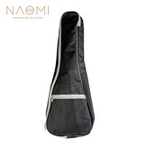 NAOMI 26 Inch Ukulele Bag Canvas Pockets Storage Zipper Adjustable Strap Ukulele Bag Backpack Case Thickened Shockproof