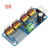 5 stuks PCA9685 16-kanaals 12-bit PWM Servomotordriver I2C-module