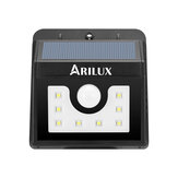 ARILUX® PL-SL 01 Super Bright 8 LED Solar PIR Lampe de détection de mouvement Lampe de sécurité extérieure