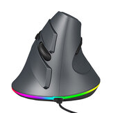 HXSJ T25 Kabelgebundene Gaming-Maus RGB 800/1600/2400DPI 6-Tasten-Ergonomie-Gamer-Mäuse für Desktop-Computer, Laptop, PC