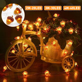 2M/3M/4M светодиодная гирлянда из дубинок 8 режимов водонепроницаемая рождественская праздничная декоративная лампа с пультом управления