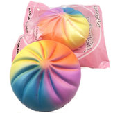 SquishyFun Rainbow Bun Squishy Colorful Jumbo 13cm Медленный рост с коллекцией подарков для подарков