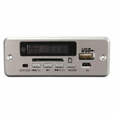 Беспроводная связь LED ​​Авто комплект MP3 Аудио декодер FM Радио USB TF SD MMC карта 5V + Дистанционный пульт
