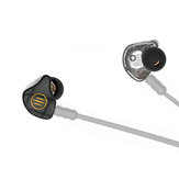BGVP DS1 DIY 1 Par Híbrido Fone de Ouvido Fones de Ouvido 2BA + 1DD Na Orelha Fones De Ouvido de Alta Fidelidade com Espuma de Memória Eartips Esportes MMCX Monitor de fone de ouvido