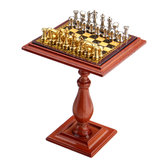 Juego de ajedrez en miniatura y piezas de ajedrez magnéticas para mesa Accesorios 1:12 para casas de muñecas