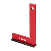 Aleación de aluminio VEIKO 150X100MM Regla de ángulo recto de 90 grados con base ancha sólida Verifique la verticalidad con precisión herramienta